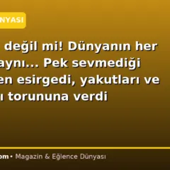 Kaynana değil mi! Dünyanın her yerinde aynı… Pek sevmediği gelininden esirgedi, yakutları ve elmasları torununa verdi