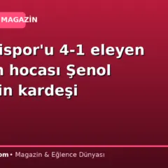 Kayserispor’u 4-1 eleyen Bitlis’in hocası Şenol Güneş’in kardeşi