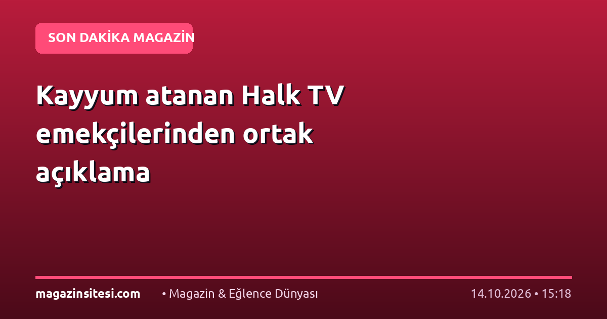 Kayyum atanan Halk TV emekçilerinden ortak açıklama