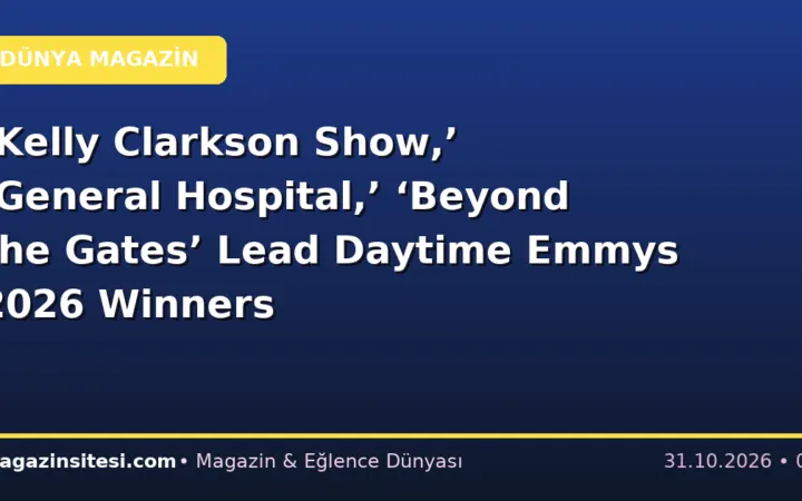 ‘Kelly Clarkson Show,’ ‘General Hospital,’ ‘Beyond the Gates’ Lead Daytime Emmys 2026 Winners