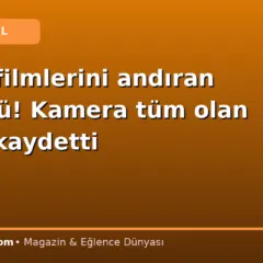 Korku filmlerini andıran görüntü! Kamera tüm olan biteni kaydetti