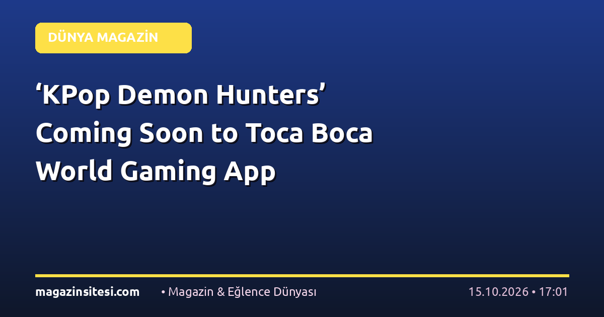 ‘KPop Demon Hunters’ Coming Soon to Toca Boca World Gaming App