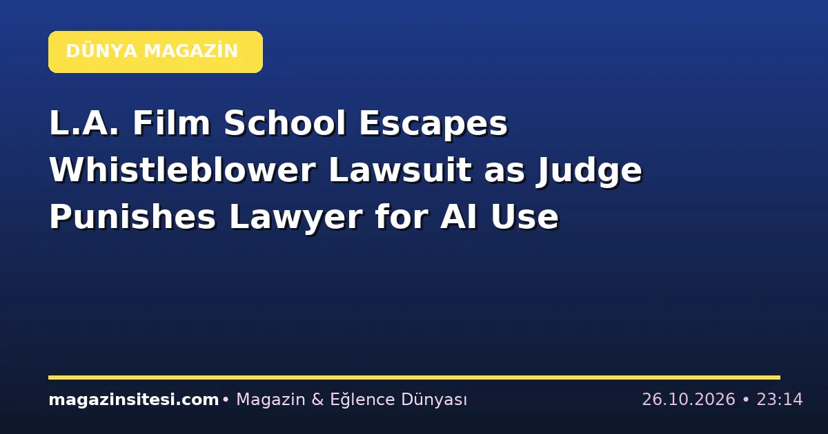 L.A. Film School Escapes Whistleblower Lawsuit as Judge Punishes Lawyer for AI Use