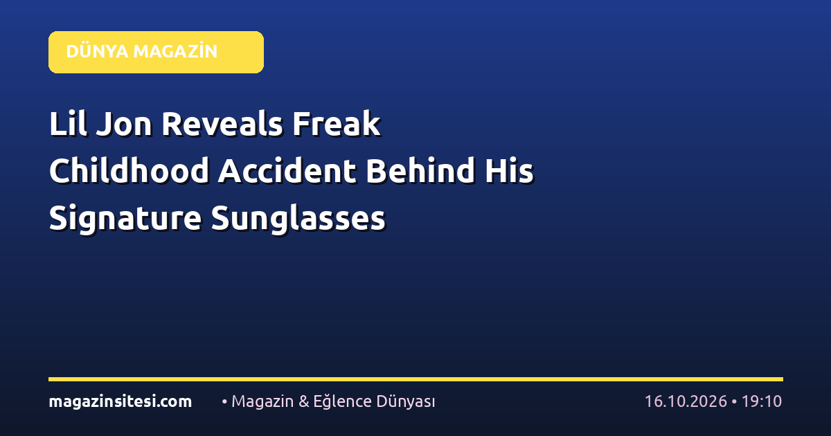 Lil Jon Reveals Freak Childhood Accident Behind His Signature Sunglasses