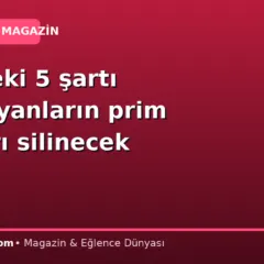 Listedeki 5 şartı karşılayanların prim borçları silinecek