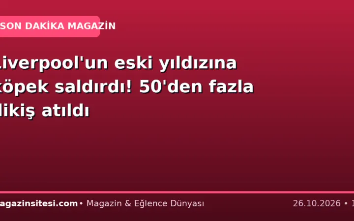 Liverpool’un eski yıldızına köpek saldırdı! 50’den fazla dikiş atıldı