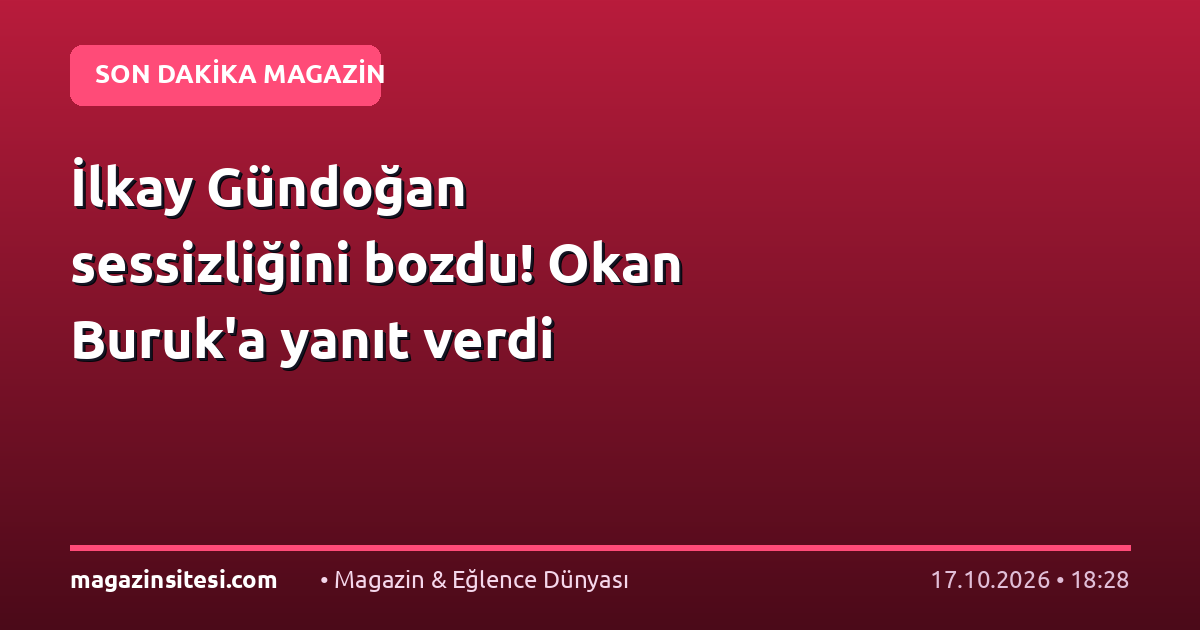 İlkay Gündoğan sessizliğini bozdu! Okan Buruk’a yanıt verdi