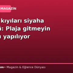Ülkenin kıyıları siyaha büründü: Plaja gitmeyin uyarıları yapılıyor