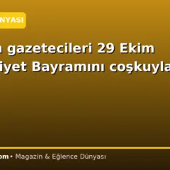 Magazin gazetecileri 29 Ekim Cumhuriyet Bayramını coşkuyla kutladı