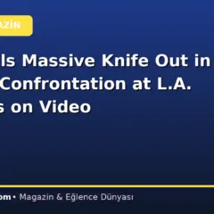 Man Pulls Massive Knife Out in Heated Confrontation at L.A. Wendy’s on Video