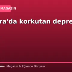 Marmara’da korkutan deprem