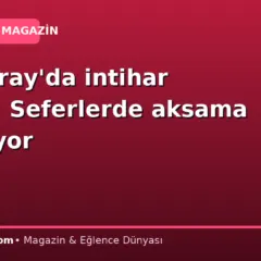 Marmaray’da intihar vakası! Seferlerde aksama yaşanıyor