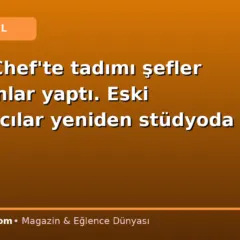 MasterChef’te tadımı şefler değil, onlar yaptı. Eski yarışmacılar yeniden stüdyoda