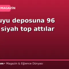 İçme suyu deposuna 96 milyon siyah top attılar