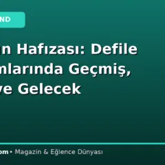 Mekanın Hafızası: Defile Tasarımlarında Geçmiş, Şimdi ve Gelecek