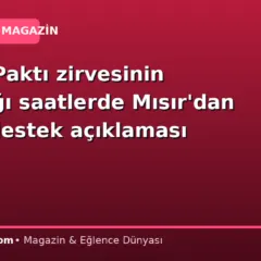 Mekke Paktı zirvesinin başladığı saatlerde Mısır’dan askeri destek açıklaması