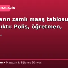 Memurların zamlı maaş tablosu ortaya çıktı: Polis, öğretmen, doktor…