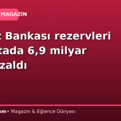 Merkez Bankası rezervleri bir haftada 6,9 milyar dolar azaldı