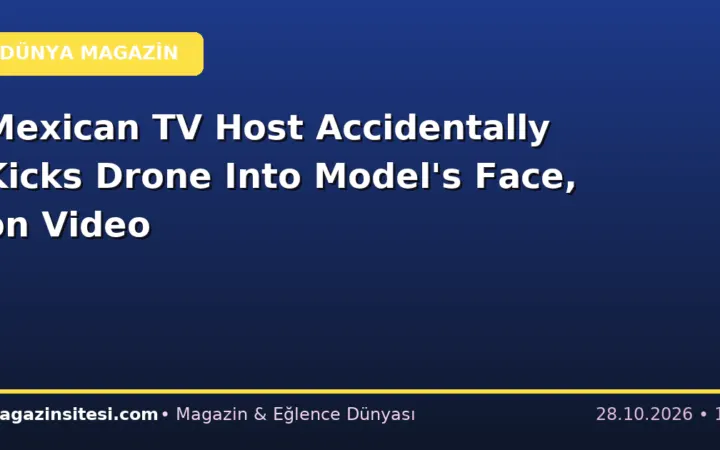 Mexican TV Host Accidentally Kicks Drone Into Model’s Face, on Video