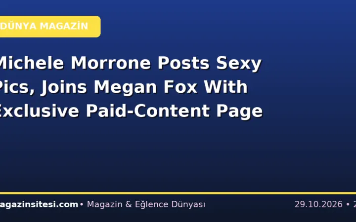 Michele Morrone Posts Sexy Pics, Joins Megan Fox With Exclusive Paid-Content Page