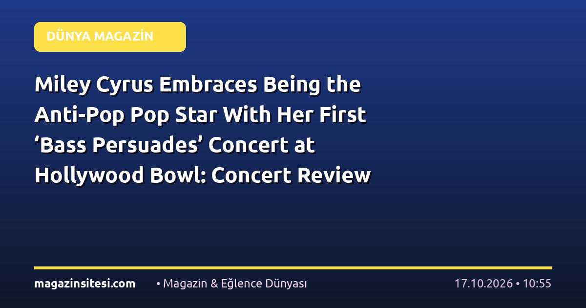 Miley Cyrus Embraces Being the Anti-Pop Pop Star With Her First ‘Bass Persuades’ Concert at Hollywood Bowl: Concert Review