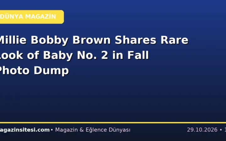 Millie Bobby Brown Shares Rare Look of Baby No. 2 in Fall Photo Dump