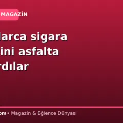 Milyonlarca sigara izmaritini asfalta karıştırdılar