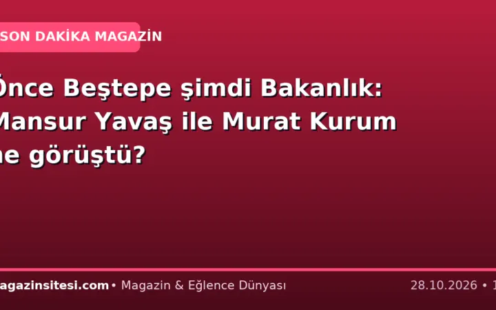 Önce Beştepe şimdi Bakanlık: Mansur Yavaş ile Murat Kurum ne görüştü?