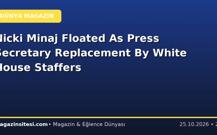 Nicki Minaj Floated As Press Secretary Replacement By White House Staffers
