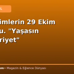Ünlü isimlerin 29 Ekim coşkusu. “Yaşasın Cumhuriyet”