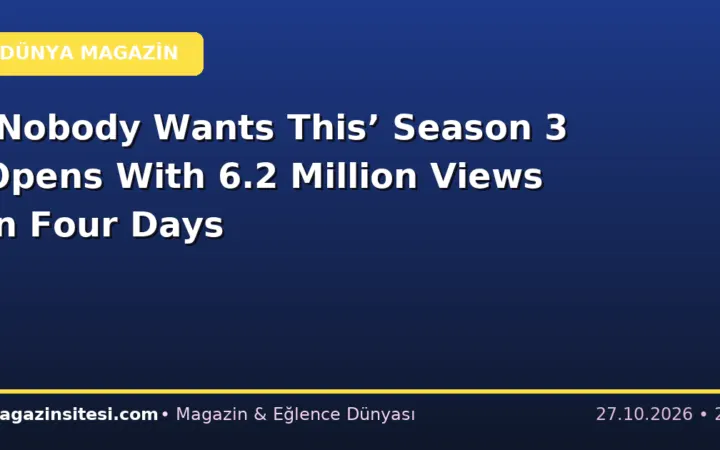 ‘Nobody Wants This’ Season 3 Opens With 6.2 Million Views in Four Days