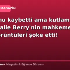 Çocuğunu kaybetti ama kutlama yaptı! Halle Berry’nin mahkeme çıkışı görüntüleri şoke etti!