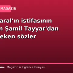 Oktay Saral’ın istifasının ardından Şamil Tayyar’dan dikkat çeken sözler