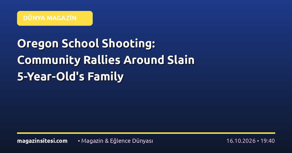 Oregon School Shooting: Community Rallies Around Slain 5-Year-Old’s Family