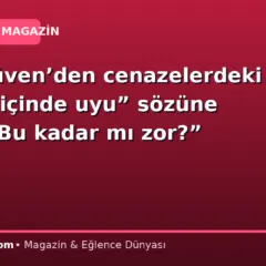 Ozan Güven’den cenazelerdeki “ışıklar içinde uyu” sözüne itiraz: “Bu kadar mı zor?”