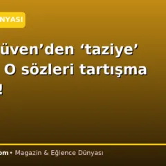 Ozan Güven’den ‘taziye’ çıkışı… O sözleri tartışma yarattı!