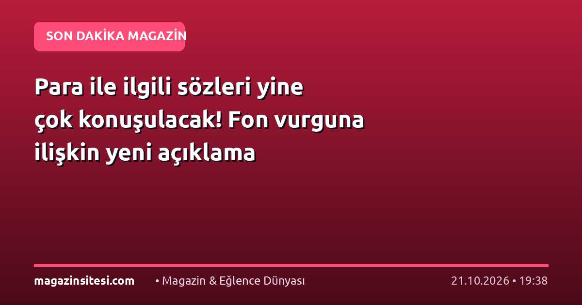 Para ile ilgili sözleri yine çok konuşulacak! Fon vurguna ilişkin yeni açıklama