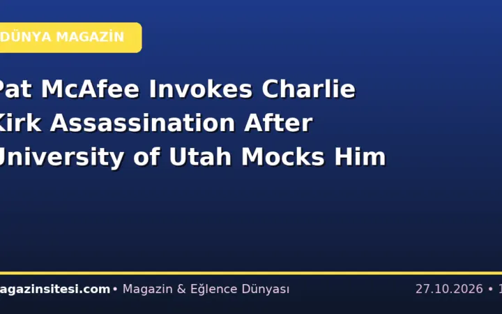 Pat McAfee Invokes Charlie Kirk Assassination After University of Utah Mocks Him