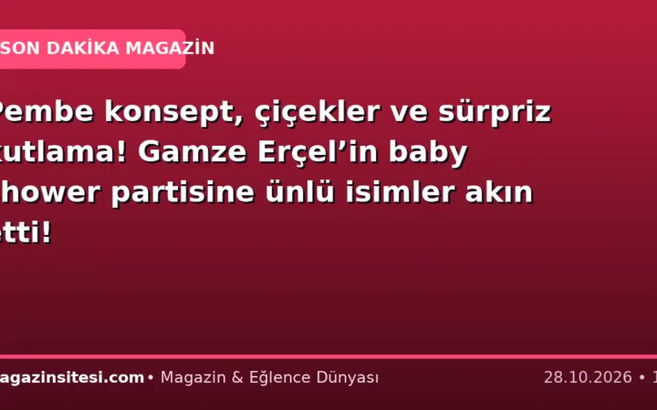 Pembe konsept, çiçekler ve sürpriz kutlama! Gamze Erçel’in baby shower partisine ünlü isimler akın etti!