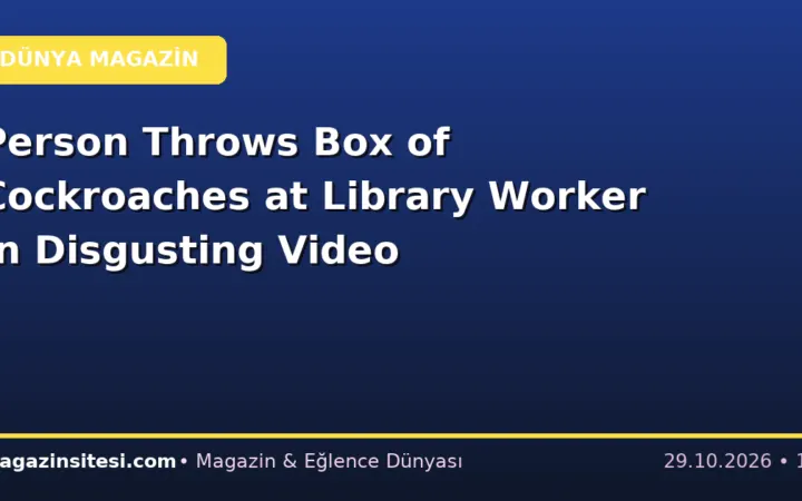 Person Throws Box of Cockroaches at Library Worker In Disgusting Video