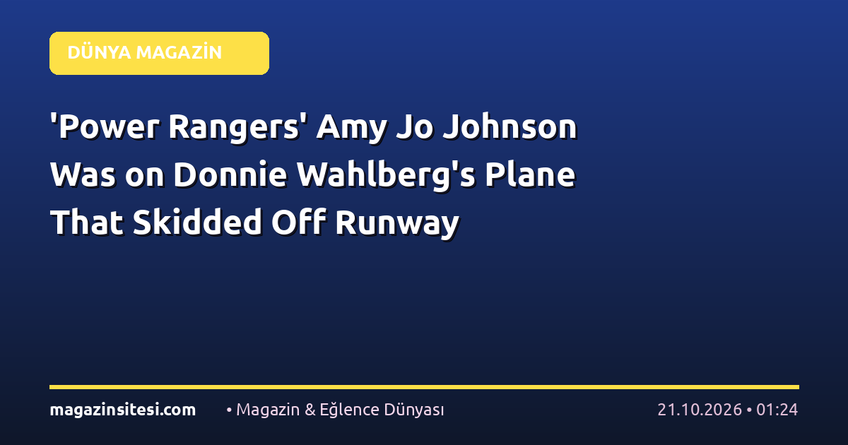 ‘Power Rangers’ Amy Jo Johnson Was on Donnie Wahlberg’s Plane That Skidded Off Runway