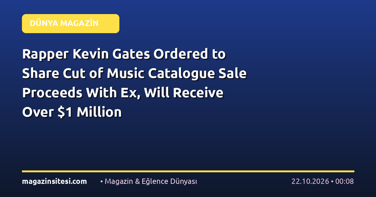 Kevin Gates All In Rapper Kevin Gates Ordered to Share Cut of Music Catalogue Sale…