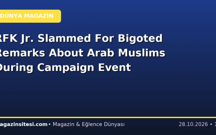 RFK Jr. Slammed For Bigoted Remarks About Arab Muslims During Campaign Event