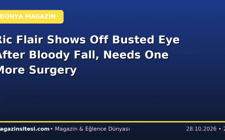 Ric Flair Shows Off Busted Eye After Bloody Fall, Needs One More Surgery