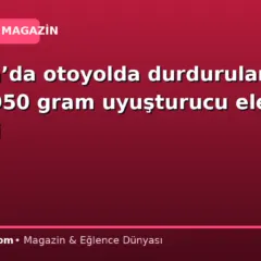 Sakarya’da otoyolda durdurulan araçta 950 gram uyuşturucu ele geçirildi