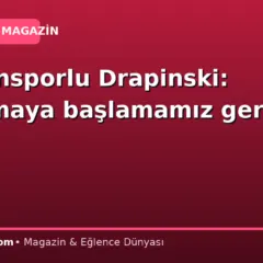 Samsunsporlu Drapinski: Kazanmaya başlamamız gerek
