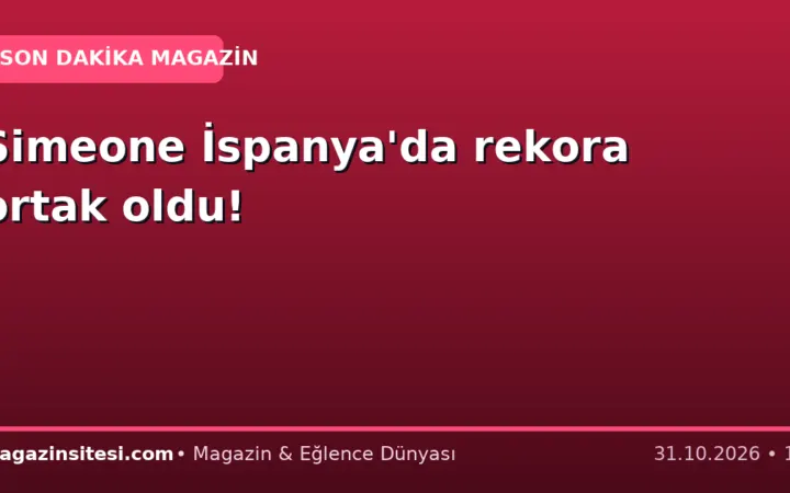 Simeone İspanya’da rekora ortak oldu!