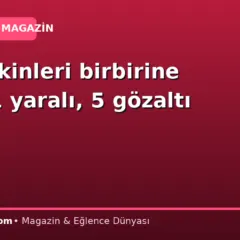 Site sakinleri birbirine girdi: 1 yaralı, 5 gözaltı