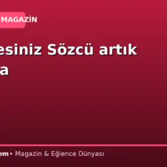 Sizin sesiniz Sözcü artık radyoda