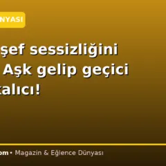 Somer şef sessizliğini bozdu: Aşk gelip geçici emek kalıcı!